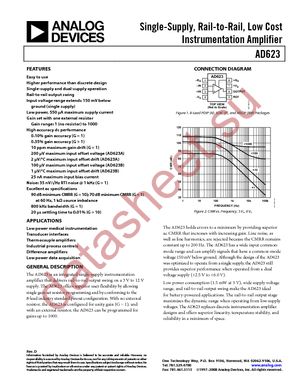 AD623ARM-REEL datasheet  